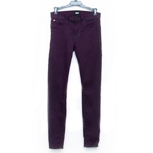 Hudson Purple Nico Super Skinny Mid-Rise Stretchy Jeans Size 25